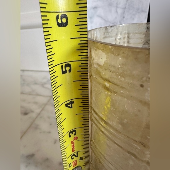 🎄 Plaid Mercury Glass Candle Holder Hurricane - Picture 4 of 5